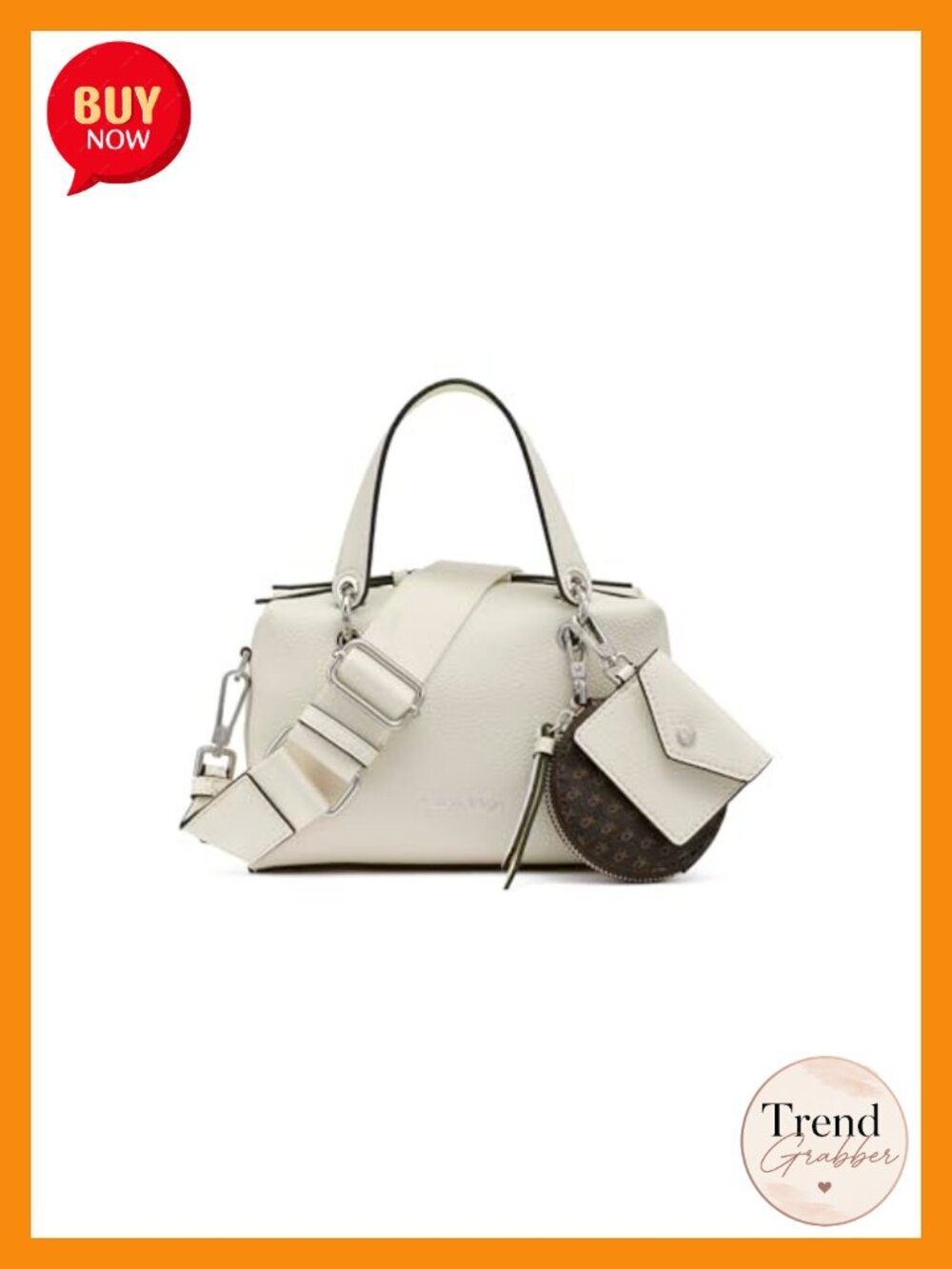 Vegan Leather Mini Satchel Crossbody Bag with Crossbody Strap